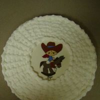 Cowboy First Birthday Cake Cake I made for my son's cowboy themed first birthday.