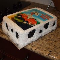 Dalmation Birthday Cake Birthday cake for 4 year old boy. He asked for a dalmation cake, and he also loves firetrucks! Buttercream icing with edible image. "...