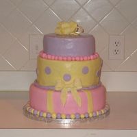 Cake For Church's Mother's Day Tea This is a cake I donated to my Church's Mother's Day Tea for the ECC. Bottom is 12" Yellow Cake w/whipped chocolate ganache...