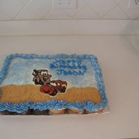 Cars Ccc Cars movie ccc. Mater & Mcqueen are buttercream transfers. Dirt road are graham cracker crumbs. Thanks for looking.