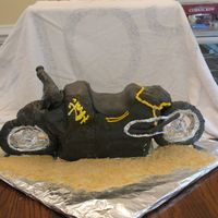 Busa Busa bike as a grooms cake served at rehearsal dinner. Served 65 people- this is much harder to do "larger" than I thought it...