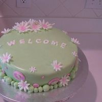 Welcome This was for a babyshower last weekend. The mom does not like babyish stuff so I came up with this.