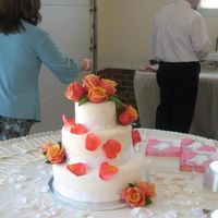 Wedding Cake This was a wedding cake for a friend. Soaked Rum cake with lemony filling. It was delicious!