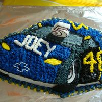 Nascar Jimmie Johnson #48 Birthday Cake This cake was made with the Wilton NASCAR pan and decorated to look like the Jimmie Johnson Lowe's NASCAR car.