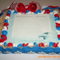 My Fourth Of July Cake This cake I use the Puerto Rican Amaretto cake recipe from cake central. I spiffed it a little with amaretto syrup, chocolate ganage. My...