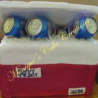 Cooler I used rock candy for ice