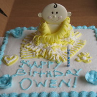 Blanket Cake I made this for my son's first birthday but can also be made for a pretty babyshower. It's super easy!