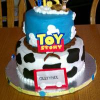Toy Story Totally copied from kris711! Thanks! All buttercream except for the accents. I made everything except Woody.