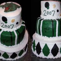 Graduation Cake I just made this cake for my brothers HS Graduation on Saturday! I was soo happy with the way it had turned out. Its all iced in BC with a...