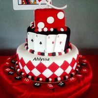 Casino All fondant, adornments gumpaste