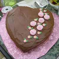 Hearts And Roses This was a VERY simple cake I did for a co worker for her birthday.