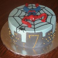 Spiderman A replica of a cake on here. Spidey is fondant. The rest is BC.