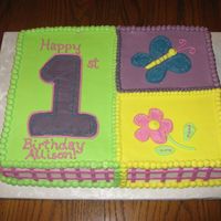 Hugs-N-Stiches It seems like this is the only first birthday decoration. Based on the Hugs-N-Stitches partyware.