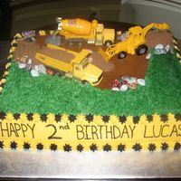 Construction Made for a little boy who loved big trucks!