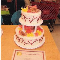 Course Iii Cake I wanted to do a fall theme on my course III cake and so I went with the leaves. Something I had seen on the website.