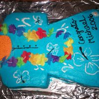 Hawaiin Shirt I made this for a luau themed graduation party, its the second cake i've made