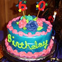 60Th Birthday cake 2