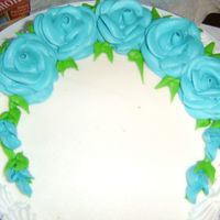 Roses And Sweet Peas this is another demonstration cake made for class for my students. roses and sweet peas and shell border