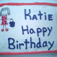 Birthday Cake (First Paid Job) Birthday cake for an 8 year old little girl.