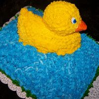 3-D Ducky The mother-to-be wanted rubber ducky theme. Everything was buttercream. She loved it!