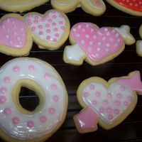 Polka Dots Valentines Day Cookies Ha went crazy with polka dots on this batch