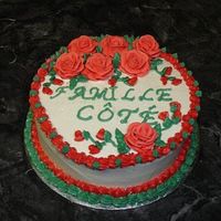 Christmas Cake I made this cake for my family's Christmas Party.