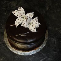 Birthday Cake Here is a birthday cake I did for my sister in law. She loves Lilly's!Chocolate Cake with banana filling. Chocolate buttercream coated...