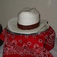 Cowboy Hat This is my first attempt at a Cowboy hat cake. I made this for my dad's birthday.The little dents you see near the top of the cake are...