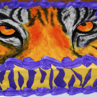 Lsu Tiger Hand painted tiger face