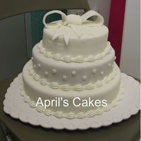 Plain And Simple Dummy cake.. Fondant