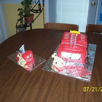 1St Birthday Firetruck This was my very first cake. I haven't taken any classes yet, I really need them! :) This cake was for my son's 1st birthday. His...