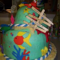 Under The Sea Ok here is my first cake. I did it for my baby's first birthday. It was not what I had planned, but to be the first one I guess I can...