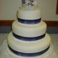 Hirsch_Wedding_003.jpg This was a cake I did for a client. She requested a simply decorated cake with blue ribbon accent. It was a black and white cake filled...