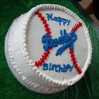 Brooklyn's B-Day Made this cake for my nephew's baseball themed birthday party. His name is Brooklyn. (please disregard the fingerprints...he's 2...