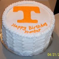 University Of Tn 10" round. All buttercream.