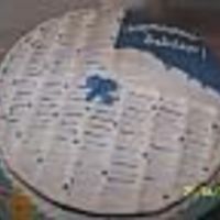 Little Boy Baby Shower 10" round. Buttercream with fondant (baby)