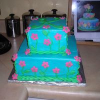Kelsie's 11Th Birthday Cake confetti cake, all-butter buttercream, fondant flower accents