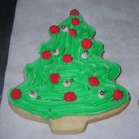 Tree Cookie butter cookie, buttercream