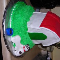 Doghouse & Puppy Cake My first attempt at sculpting. It's leaning a little, but I learned a lot!