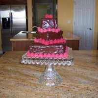 Bunco Cake More yummy than decorative, but it turned out ok.