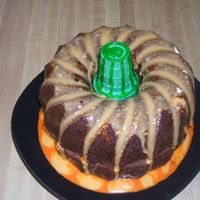 Pumpkin Cake I found this in a magazine. I made the orange glaze a little too thin, but other than that I think it turned out okay. It's just two...