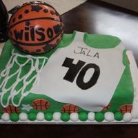 Jala's Basketball Cake for a little girl who play's basketball. Thanks for all the ideas from CC members.