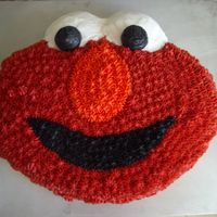 Elmo Cake I thought this would be a fun cake to do. All buttercream, it was really hard to get the black so black. My husband helped me by dumping...