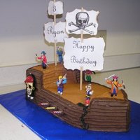 Pirate Ship This is a pirate ship that I did for my sons 3rd birthday =)