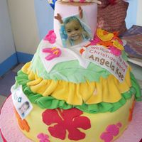 Luau In Laoag Hawaiian Themed cake