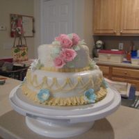 Wilton Course Iii Final Cake Stacked wedding cake