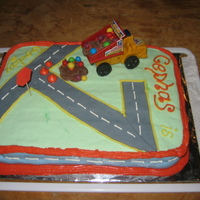 Construction Road construction cake