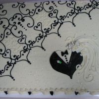 Black Lace I didn't get the chance to do the wedding cake but was asked to do the bridal shower cake. I wanted it to be inpressive and did a...