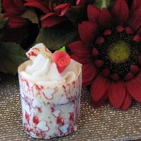 Choco. Wrapped Cake This was part of a Bridal Fair display, it was a chocolate transfer wrapped around cake and topped butter cream icing. Turned out cute and...