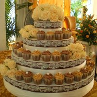 Brownish Caramel Wedding Cupcake 